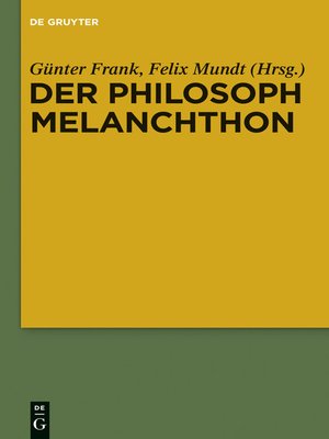 cover image of Der Philosoph Melanchthon